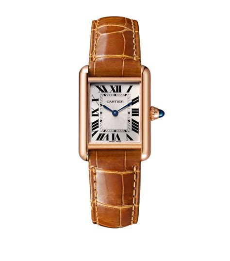 cartier tank pink dial|louis cartier tank watch.